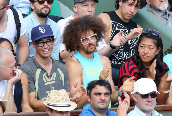 Redfoo des LMFAO à Roland-Garros lors du 12e jour des Internationaux de France le 6 juin 2013