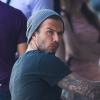 David Beckham à la terrasse d'un restaurant à New York, le 5 Juin 2013.