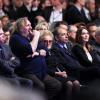 Gérard Depardieu lors du meeting de Nicolas Sarkozy pour la campagne présidentielle le 11 mars 2012