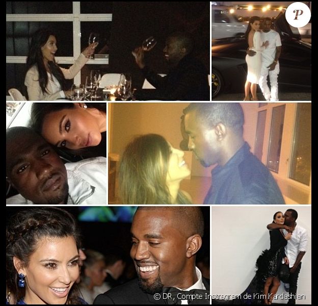 Photo publiée par Kim Kardashian sur Instagram pour l'anniversaire de son cher Kanye West