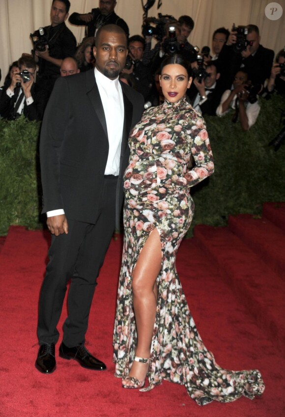 Kanye West et Kim Kardashian au MET Ball en mai 2013