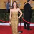  Jennifer Garner adopte la tendance métallique glamour dans une robe dorée    
