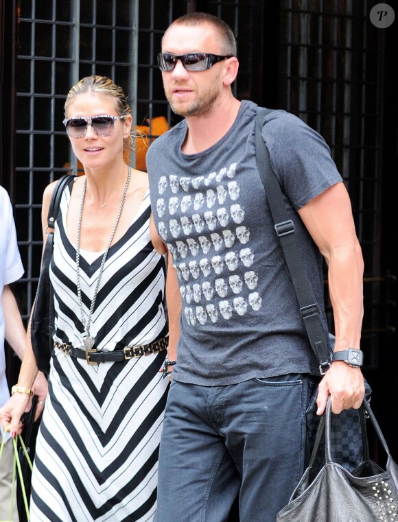 Heidi Klum et son compagnon Martin Kirsten à New York le 10 juin 2013.