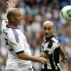 Zinedine Zidane et Paolo Montero à Madrid le 9 juin 2013 pour un match caritiatif entre les anciennes gloires du Real Madrid et celles de la Juventus Turin.