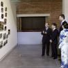Le prince Felipe d'Espagne et le prince Naruhito du Japon inaugurant une exposition sur la reconstruction au Japon après le tsunami, le 11 juin 2013 dans un centre culturel de Madrid.