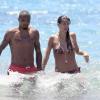 Kevin-Prince Boateng avec sa compagne Melissa Satta en vacances à Ibiza, le 11 Juin 2013.