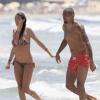 Kevin-Prince Boateng avec sa compagne Melissa Satta en vacances à Ibiza, le 11 Juin 2013.