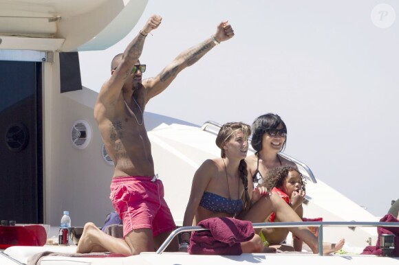 Kevin-Prince Boateng passe des vacances à Ibiza avec sa fiancée Melissa le 9 juin 2013.