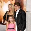 Tish et Billy Ray Cyrus avec leur fille Noah à Hollywood, le 25 mars 2010.