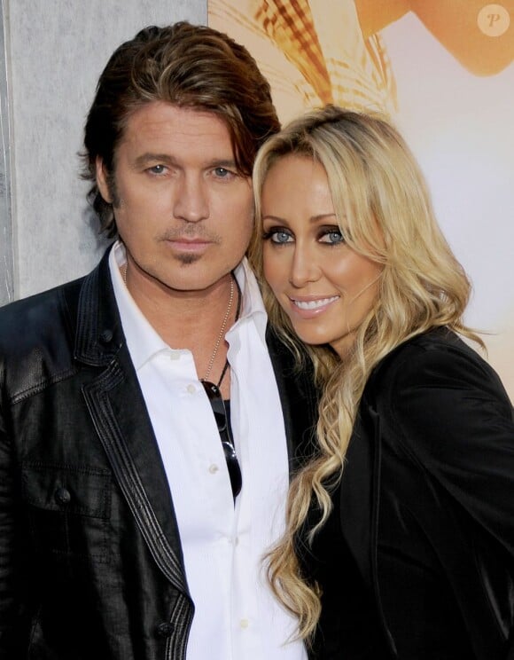 Billy Ray Cyrus et Tish Cyrus à Hollywood, le 25 mars 2010.