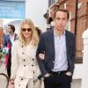 James Middleton et Donna Air quittant le Queen's Club après la finale du tournoi du Queen's (Aegon Tennis Championships) marquée par la victoire d'Andy Murray, le 16 juin 2013 à Londres.