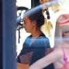 Irina Shayk fait du shopping dans une boutique de lingerie Agent Provocateur à New York le 17 juin 2013.