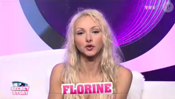 Florine dans la quotidienne de Secret Story 7 sur TF1 le jeudi 20 juin 2013
