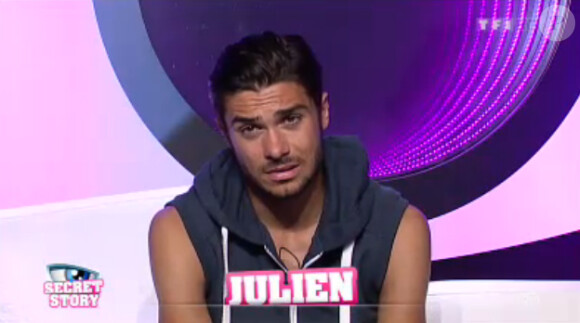 Julien dans la quotidienne de Secret Story 7 sur TF1 le jeudi 20 juin 2013