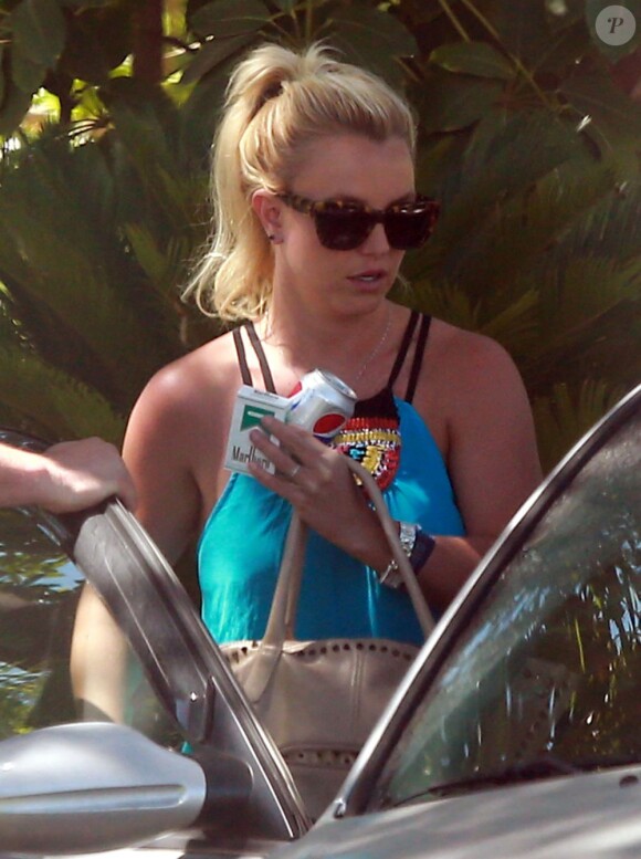 Britney Spears et son petit ami David Lucado à Los Angeles, le 20 juin 2013.