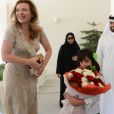 Valérie Trierweiler visite le centre Shafallah dédié aux enfants inadaptés à Doha au Qatar le 23 juin 2013.