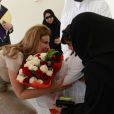 Valérie Trierweiler visite le centre Shafallah dédié aux enfants inadaptés à Doha le 23 juin 2013.