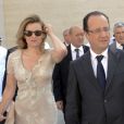 François Hollande et Valérie Trierweiler visitent des collections du Musée d’Art islamique à Doha le 23 juin 2013.