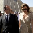 François Hollande et Valérie Trierweiler visitent des collections du Musée d’Art islamique à Doha le 23 juin 2013.
