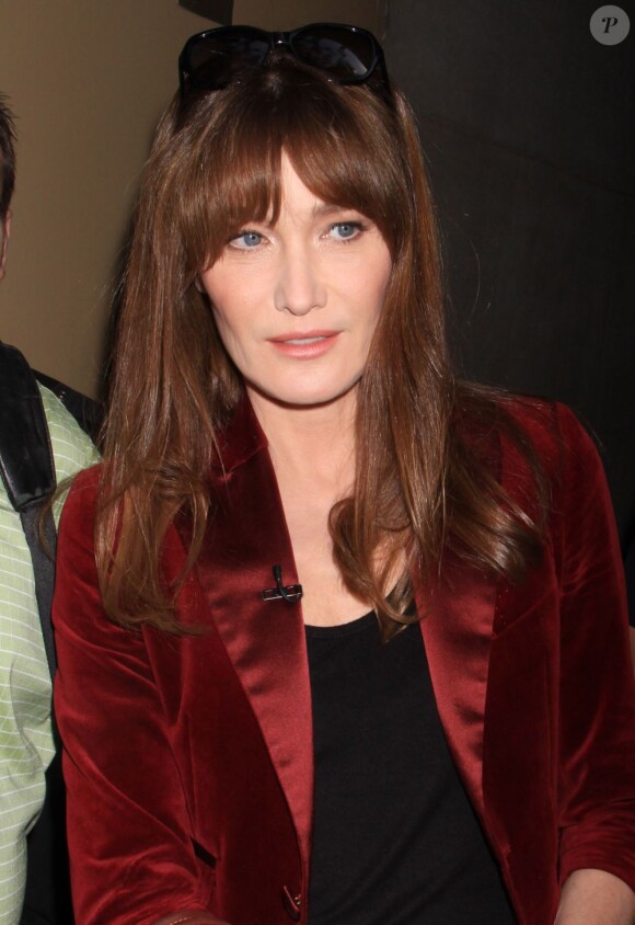 Carla Bruni se rend sur l'émission "The Today Show" à New York, le 25 juin 2013.