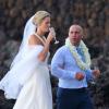 Anna Rowson et son mari Ted Chevrin sur l'île de Maui à Hawaï le 22 juin 2013