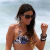 Claudia Romani se détend sur une plage de Miami. Le 23 juin 2013.