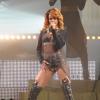 Rihanna lors du premier de ses deux concerts à la Lanxess Arena à Cologne. Le 26 juin 2013.