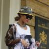 Rihanna l'hôtel Amstel à Amsterdam où elle a résidé le temps de ses deux concerts dans la capitale néerlandaise et reprend la route pour sa tournée mondiale, Diamonds World Tour. Amsterdam, le 26 juin 2013.