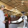 La reine Maxima des Pays-Bas lors de l'édition 2013 de RoboCup, le championnat des robots intelligents qui se déroulait à Eindhoven le 28 juin 2013