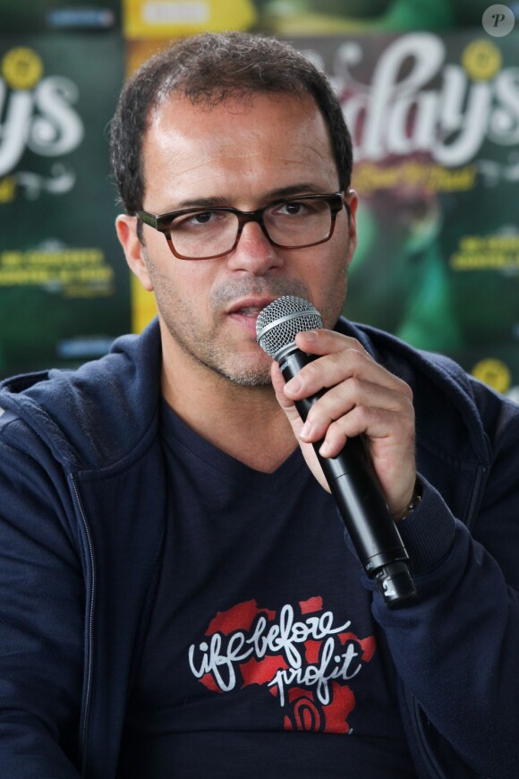 Luc Barruet lors du festival Solidays, à Paris le 30 juin 2013.