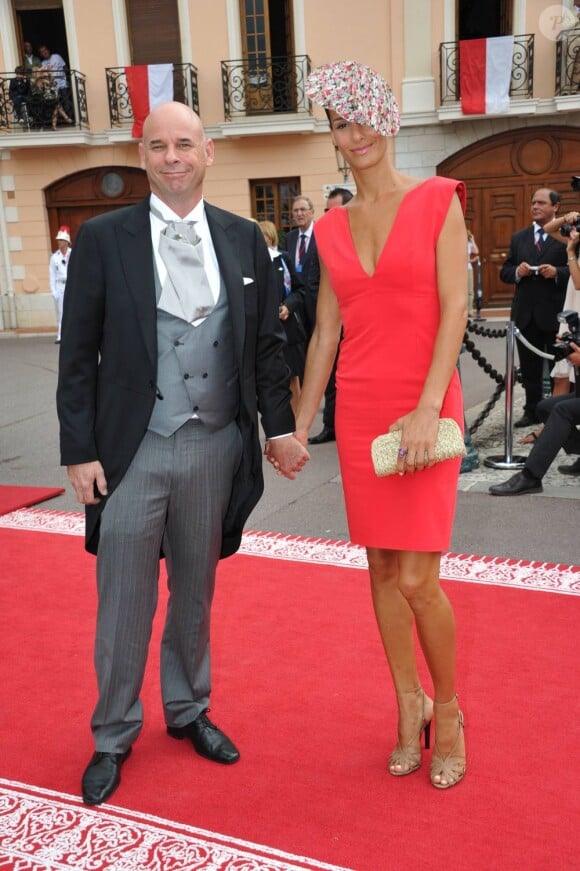 Guy Laliberte à Monaco pour la mariage du prince Abert et de Charlene Wittstock le 2 juillet 2011