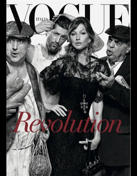 Gisele Bündchen photographiée par Steven Meisel pour le numéro de juillet 2013 du magazine Vogue Italia.