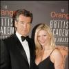 Pierce Brosnan et sa fille disparue Charlotte. En février 2006 à Londres