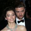 Justin Timberlake et Jessica Biel à la descente des marches du film Inside Llewyn Davis, lors du 66e festival du film de Cannes, le 19 mai 2013.