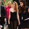 L'actrice Kristen Stewart arrive à la Villa Montmorency pour assister au défilé haute couture de Zuhair Murad. Paris, le 4 juillet 2013.