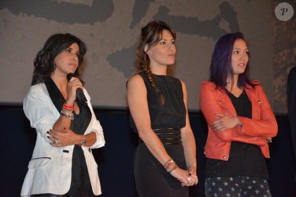 Reem Kherici, Shirley Bousquet et Pom Klementieff lors de l'avant-première du film Paris à tout prix à Boulogne le 3 juillet 2013