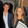 Andy Murray et sa compagne Kim Sears après un dîner au Nobu de Londres le 8 juillet 2013