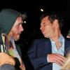Andy Murray et sa compagne Kim Sears après un dîner au Nobu de Londres le 8 juillet 2013 en compagnie de Simon Fuller, avant qu'un fan ne plante son programme de Wimbledon dans l'oeil d'Andy Murray en lui demandant un autographe