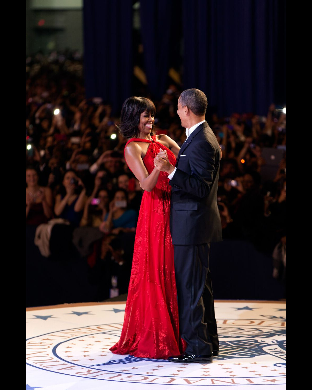 Photo : Barack Obama et Michelle Obama, lors du bal pour la soirée ...