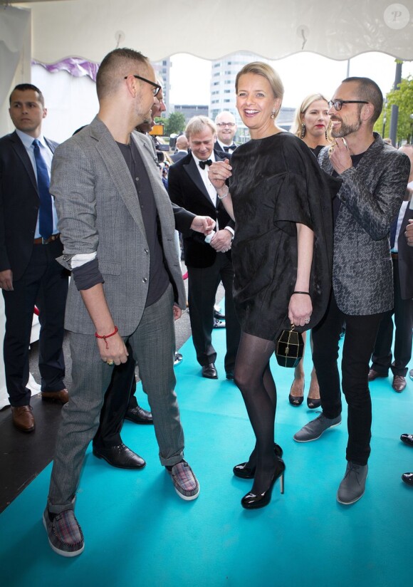 La princesse Mabel d'Orange-Nassau à Amsterdam le 1er juin 2013 lors d'un dîner de gala en faveur d'AIDS.