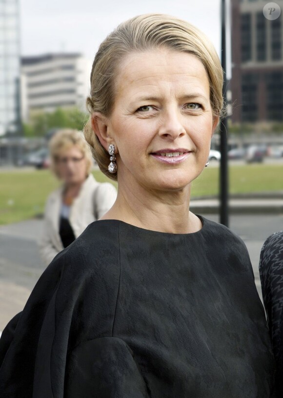 La princesse Mabel d'Orange-Nassau à Amsterdam le 1er juin 2013 lors d'un dîner de gala en faveur d'AIDS.