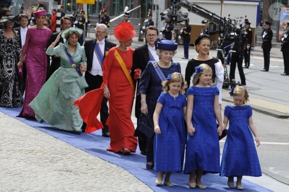 La princesse Mabel d'Orange-Nassau à Amsterdam fin avril 2013 pour l'intronisation du roi Willem-Alexander des Pays-Bas.