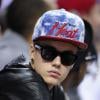 Justin Bieber assiste au match de basket Miami Heat ciontre Indiana Pacers à Miami. Le 3 juin 2013.