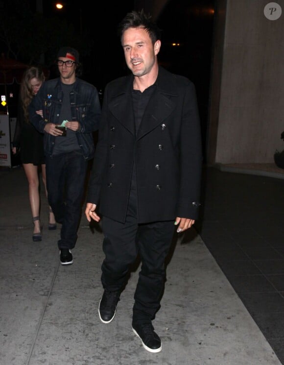 David Arquette à la sortie de la boite de nuit Bootsy Bellows, à West Hollywood, le 7 mai 2013.