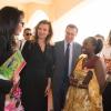 Valérie Trierweiler et Yamina Benguigui en visite humanitaire à Bujumbura au Burundi le 9 juillet 2013.