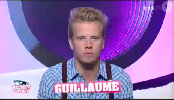 Guillaume dans la quotidienne de Secret Story 7 sur TF1 le jeudi 11 juillet 2013