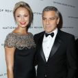 Stacy Keibler et George Clooney lors du gala du National Board of Review le 10 janvier 2012 à New York