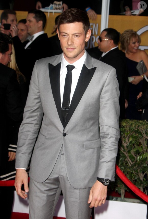 Cory Monteith aux Screen Actors Guild Awards, à Los Angeles le 27 janvier 2013.