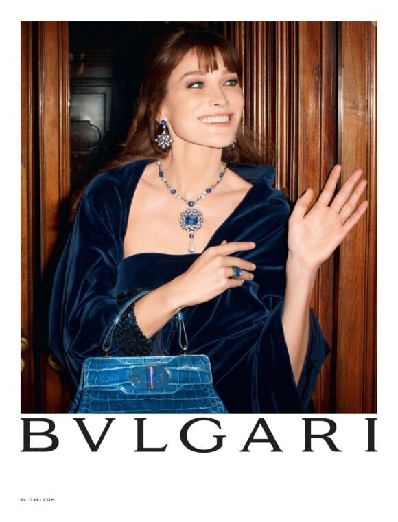 Carla Bruni, nouvelle égérie Bulgari, photographiée par Terry Richardson  r