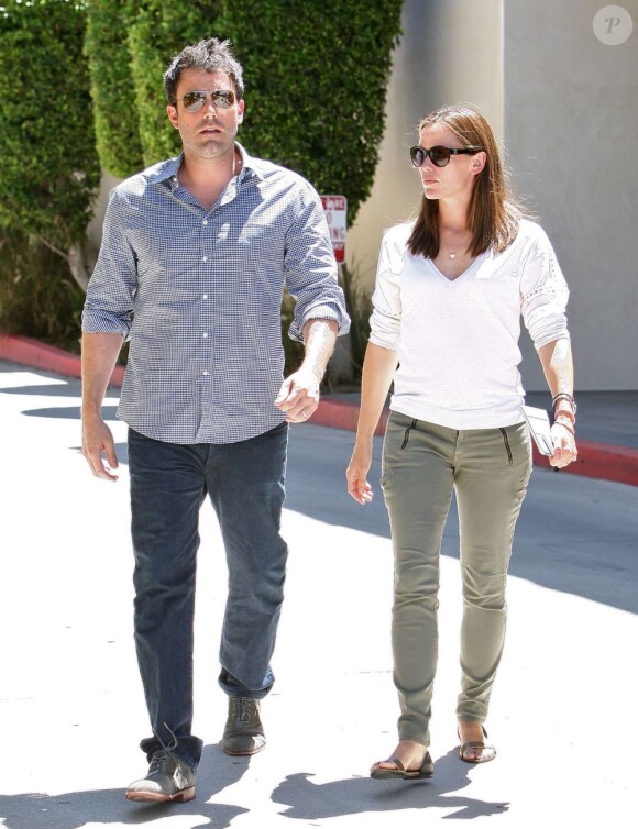 Ben Affleck et Jennifer Garner à Encino, Californie, le 16 juillet 2013.